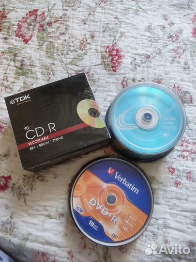 DVD и CD диски новые