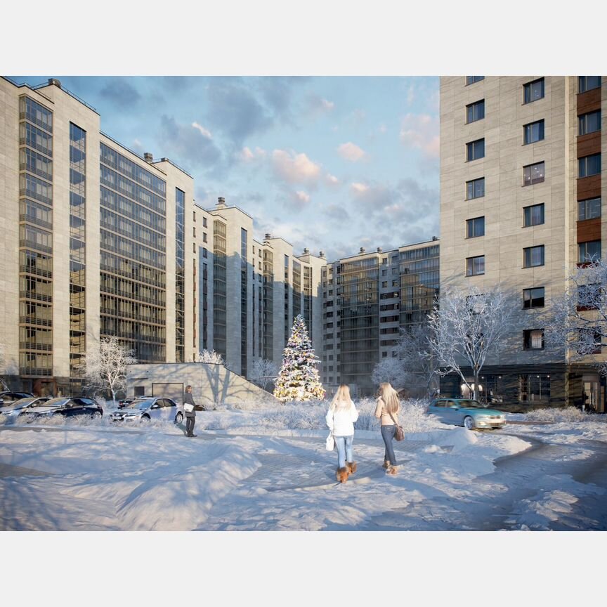 2-к. квартира, 55,4 м², 10/12 эт.