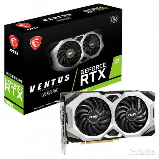 Видеокарта MSI GeForce RTX 2060 8gb super Ventus
