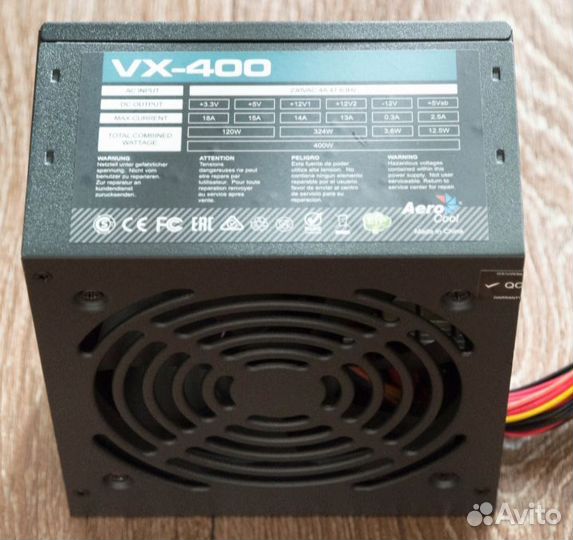 Блок питания aerocool vx 400w