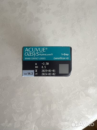 Линзы контактные acuvue oasys 1 day