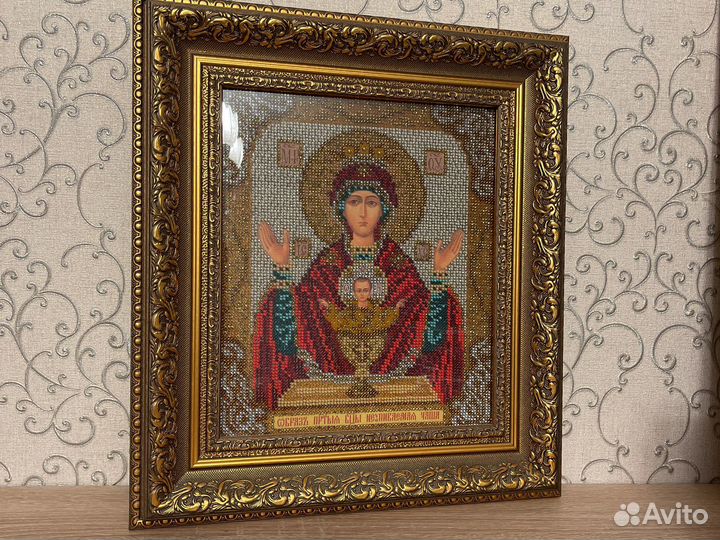 Икона вышитая бисером