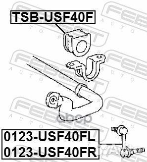 Втулка переднего стабилизатора d34 TSB-USF40F