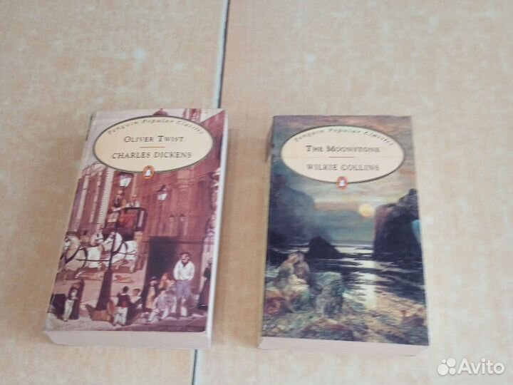 Книги на английском Оливер Твист и Лунный камень