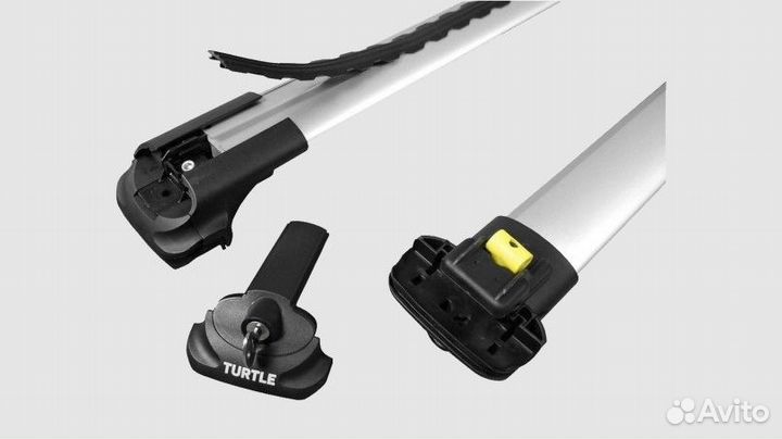 Багажник на рейлинги turtle AIR-1 Silver 106sm