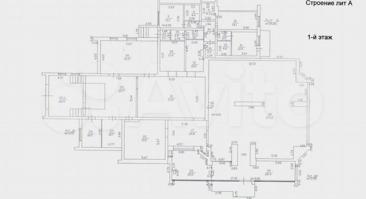 Помещение на 1-м этаже, фасад, 540 м2
