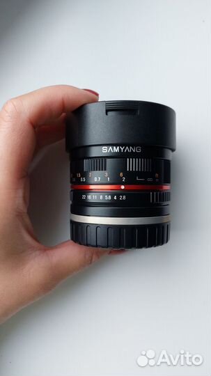 Рыбий глаз объектив samyang 2,8/8 mm