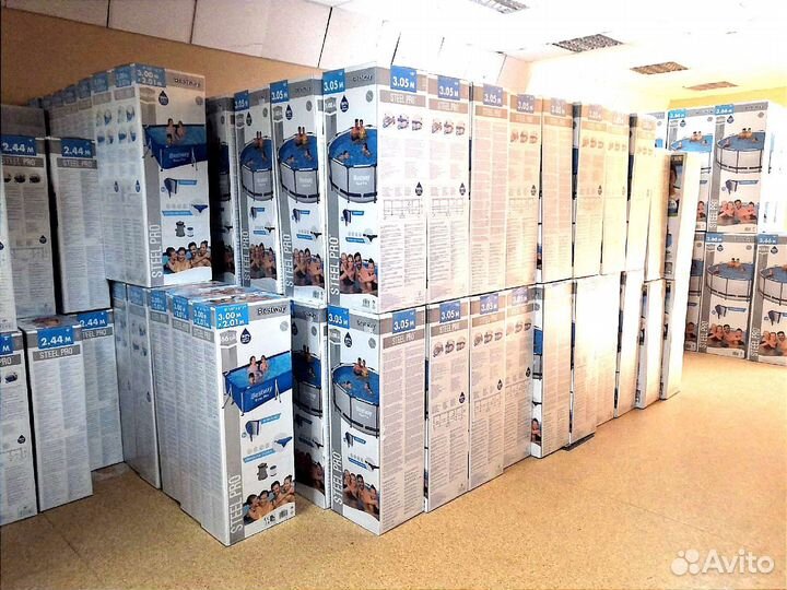 Каркасный бассейн 366 на 122 новый