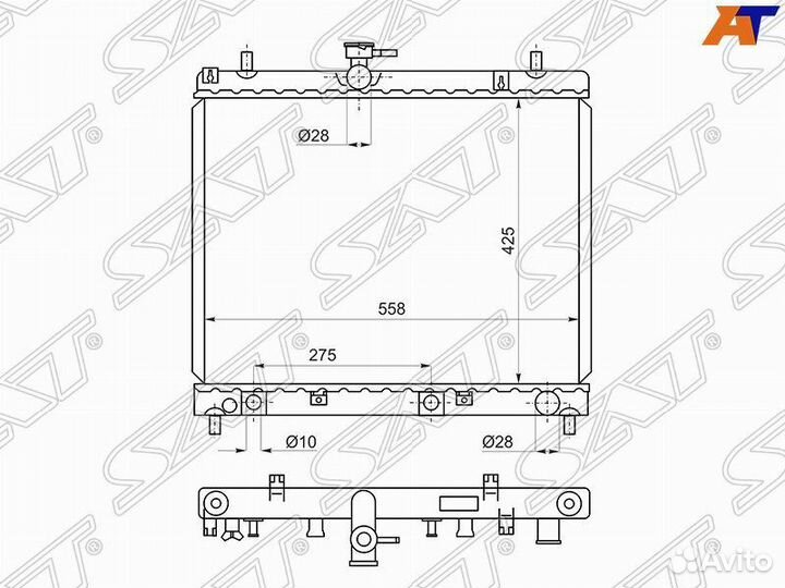 Радиатор Daihatsu Terios 06- / Toyota Rush 06-16
