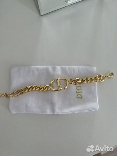 Золотой браслет dior