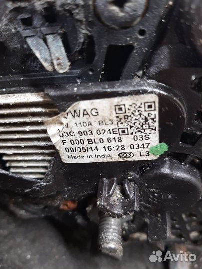 Генератор Skoda Rapid CFN 2014