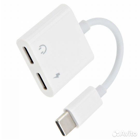 Переходник для наушников и зарядки Type-c