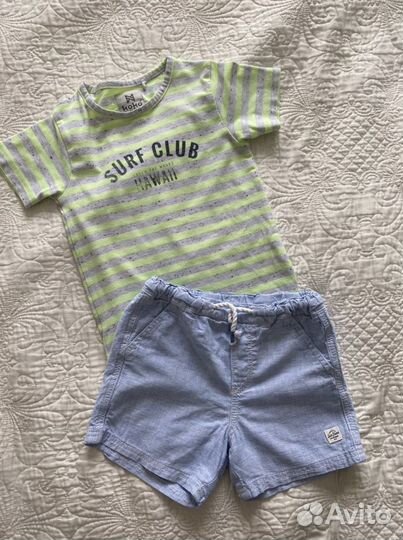 Шорты и футболки H&M, Mothercare на 2-3 г