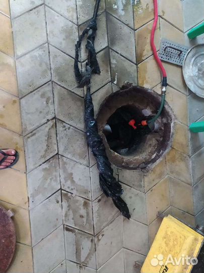 Прочистка канализации.Устранение засоров