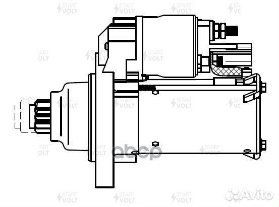 Стартер для а/м VAG Octavia A5 (09) 1.8TSI/Jet