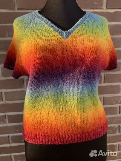 Жилет вязаный шерстяной