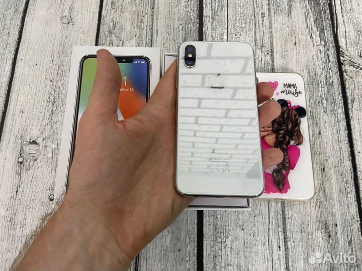 iPhone X 64 gb silver A1377