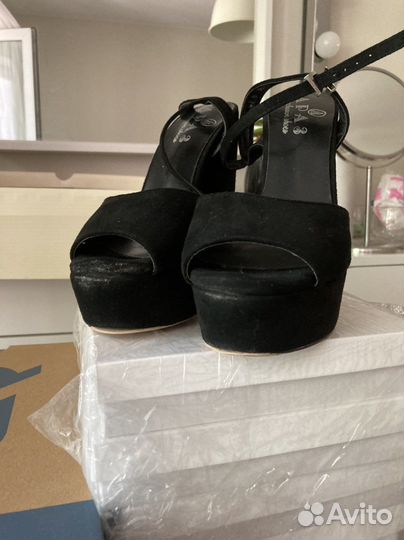 Босоножки экозамша, 39