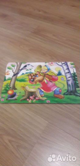 Пазлы 35 деталей мягкие Маша и медведь