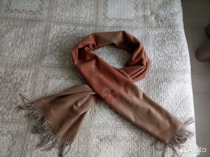 Палантин, шарф, вискоза, шерсть