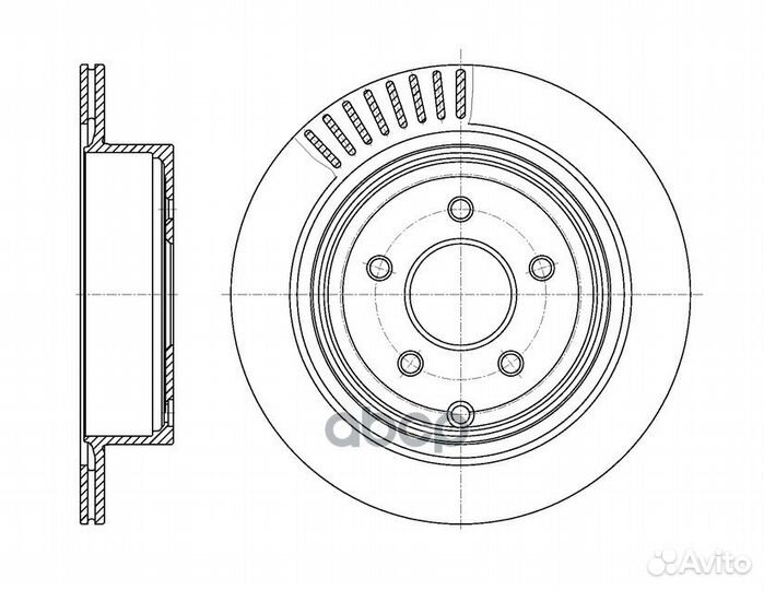 Диск тормозной зад GR20116 gbrake