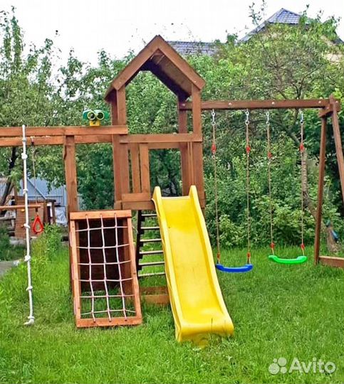 Детская деревянная площадка