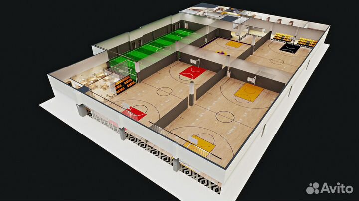Аренда баскетбольного зала и футбольного поля