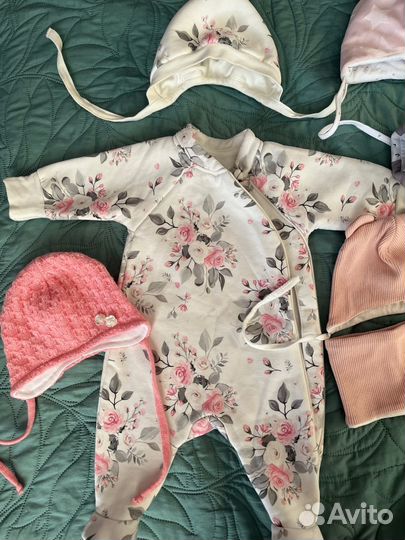 Одежда на девочку пакетом 0-3 месяца