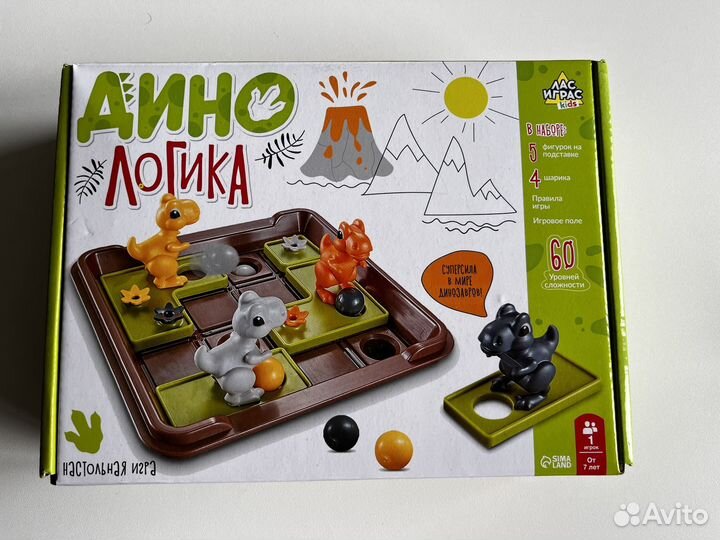 Настольная игра «Дино логика»