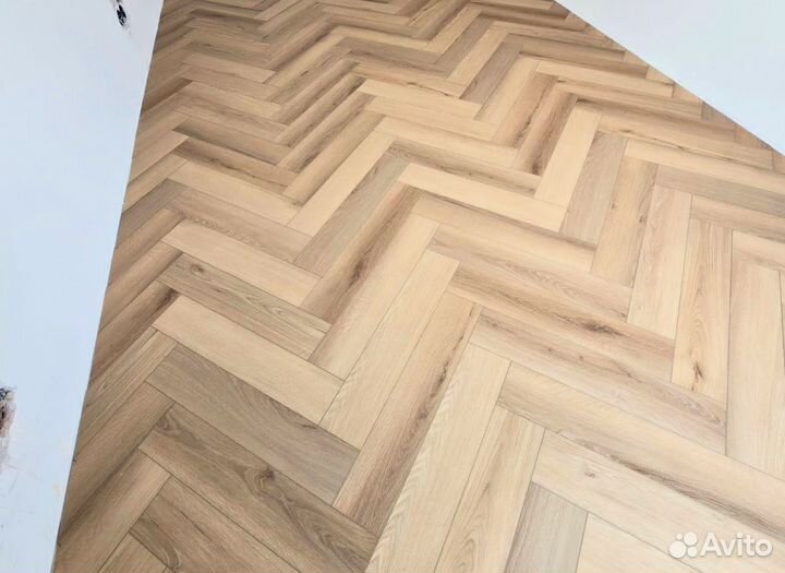 Паркет английская елочка дуб
