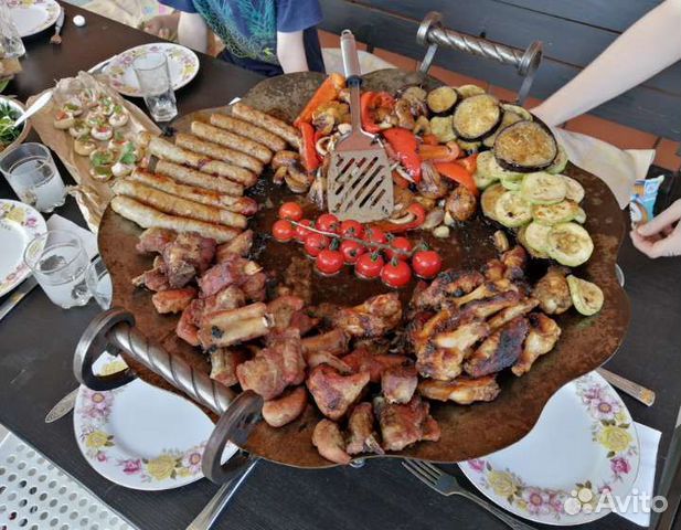 Сковорода садж из бороны, заготовки