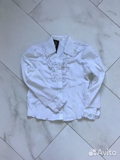 Блузка для девочки школьная Белая новая