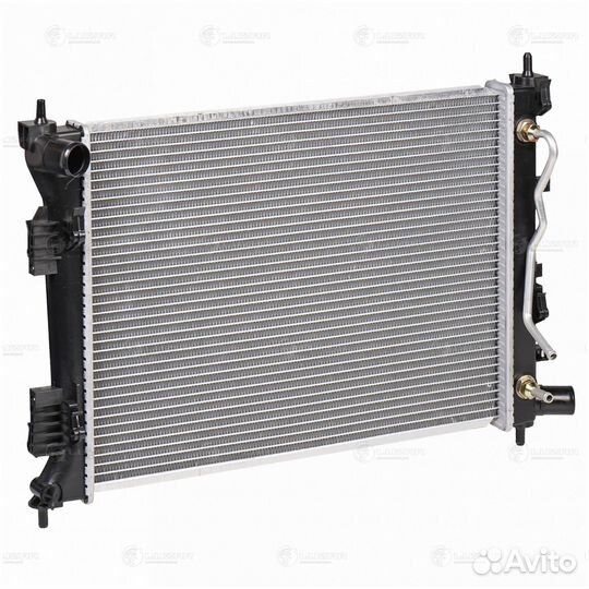 Радиатор охлаждения Хендай Солярис 10- 6ст АКПП пл