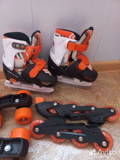Коньки ролики 3 в 1