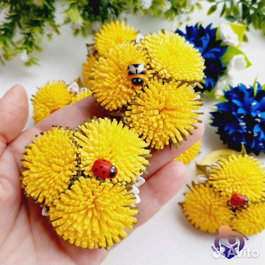 Одуванчики ручной работы