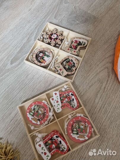 Елочные игрушки из дерева