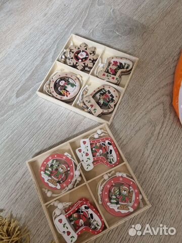 Елочные игрушки из дерева