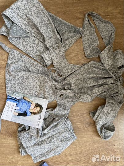 Май-слинг с капюшоном Diva Basico Argento