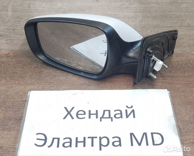 Зеркало 6пин повтор. Lh Hyundai Elantra MD 2012г