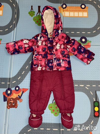 Зимний комбинезон для девочки 68