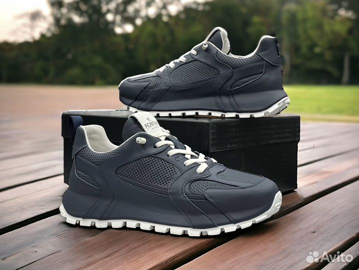 Кроссовки мужские кожаные