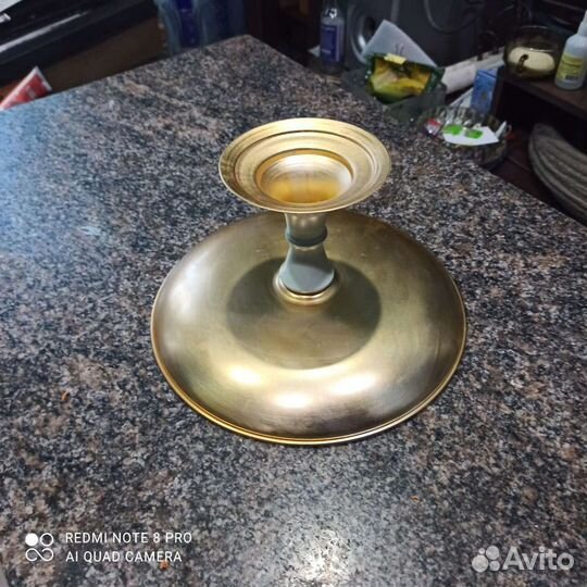 Ваза СССР алюминиевая 23см