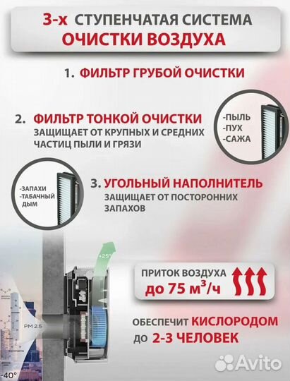 Приточно-очистительный комплекс brezza XS RCB 75