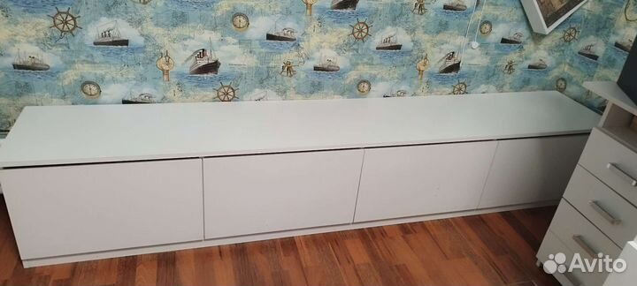 Тумба напольная белая