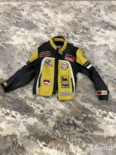 Кожаная мотокуртка