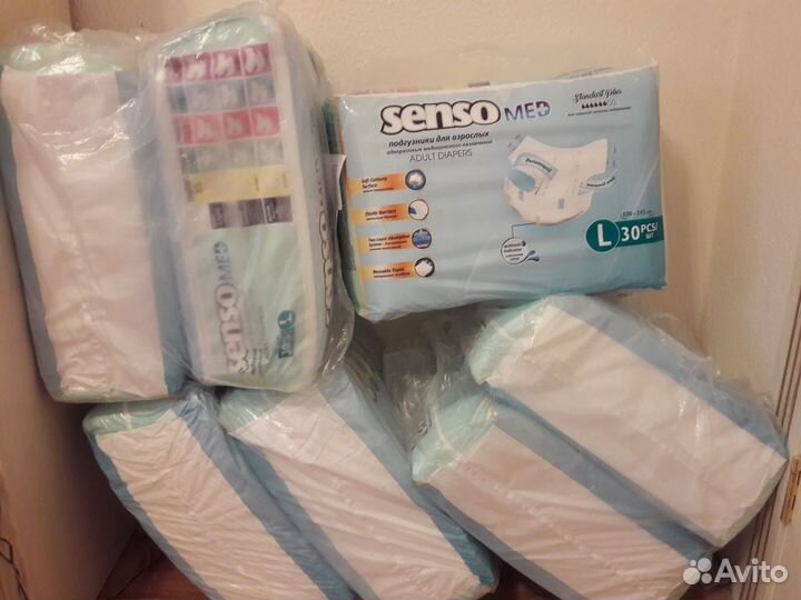 Памперсы подгузники senso для взрослых размер L