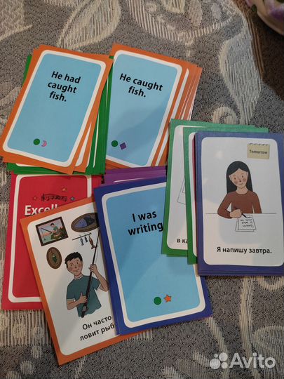 Карты игра детям изучение времен английского языка