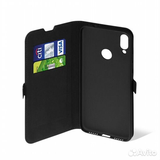 Чехол для Xiaomi Redmi Note 8 Pro, черный, книжка