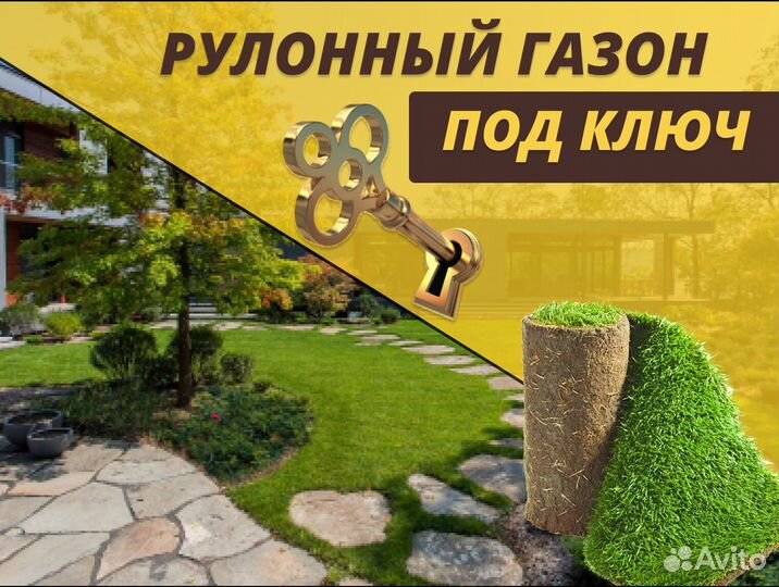 Элитный рулонный газон