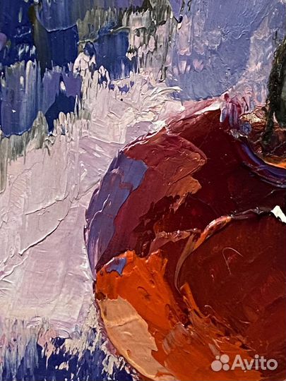 Картина маслом на картоне 